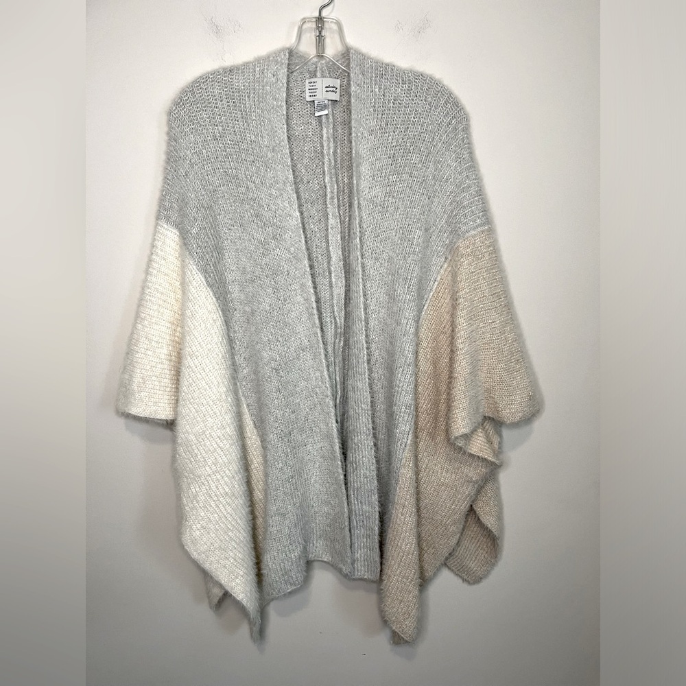 Anthropologie Saturday Sunday Cozy Knit Open Front Batwing Sweater